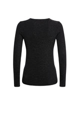 METALLIC TOP LONG SLEEVES