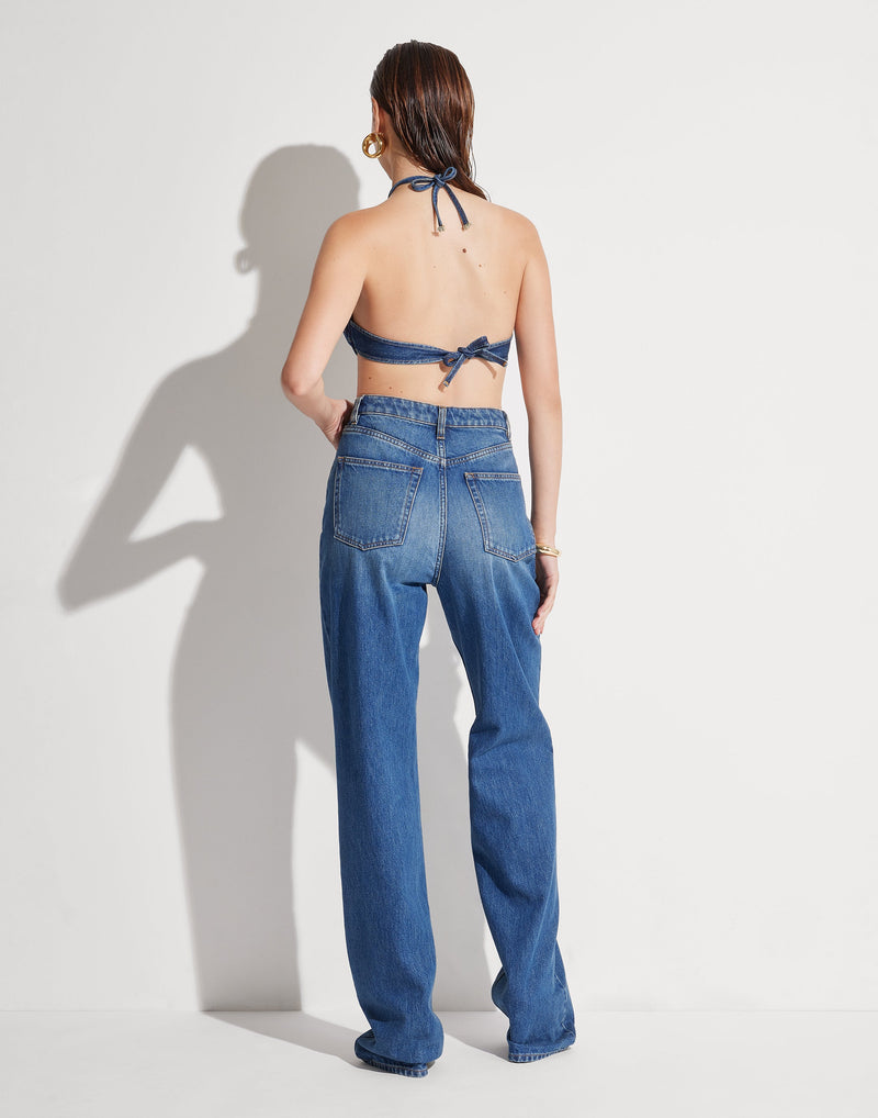CAMELIA DENIM BRA