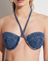 CAMELIA DENIM BRA