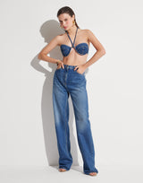 CAMELIA DENIM BRA